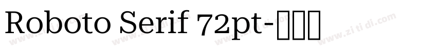 Roboto Serif 72pt字体转换